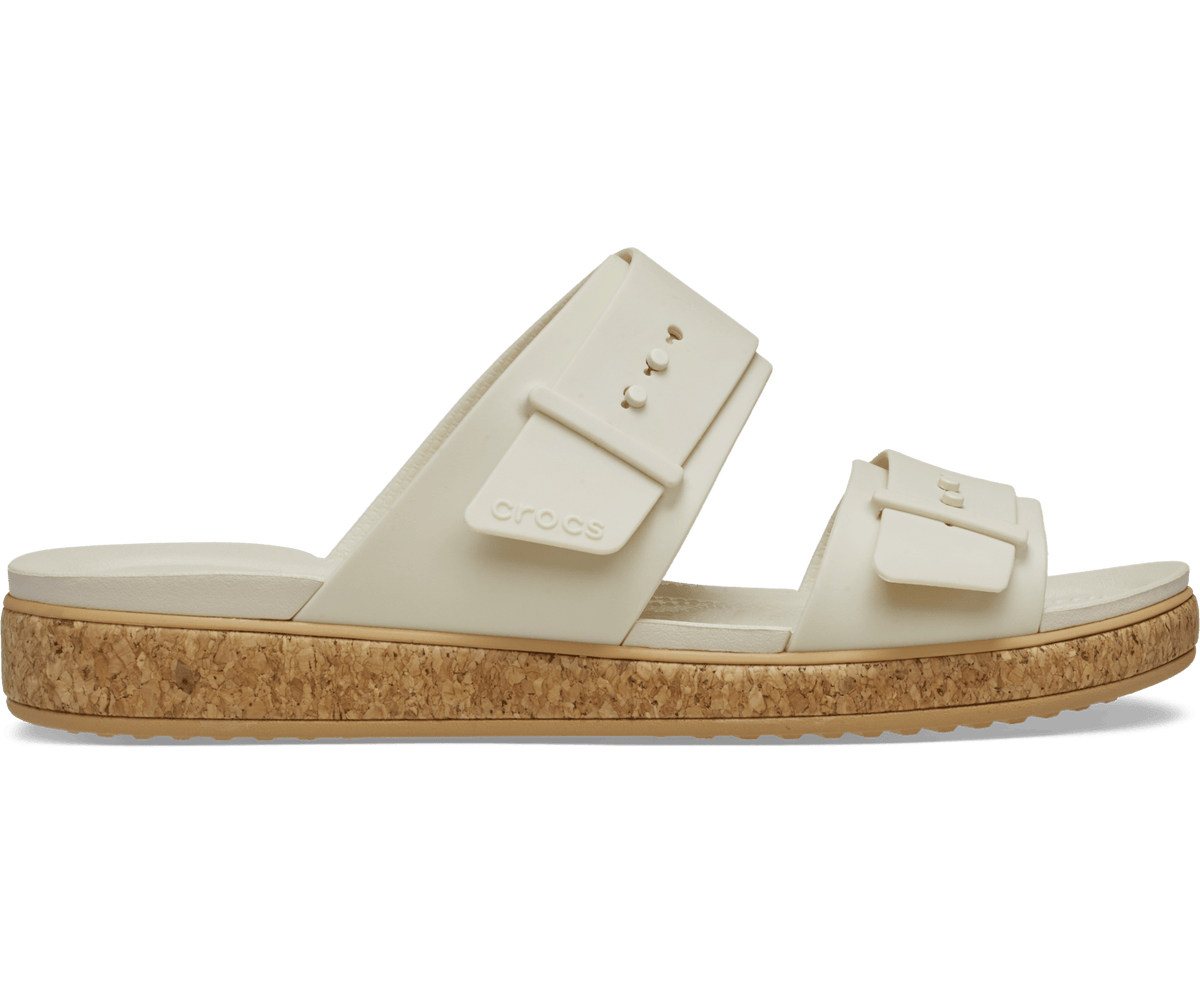 Brooklyn Buckle Low Low Cork Sandal - Frappé