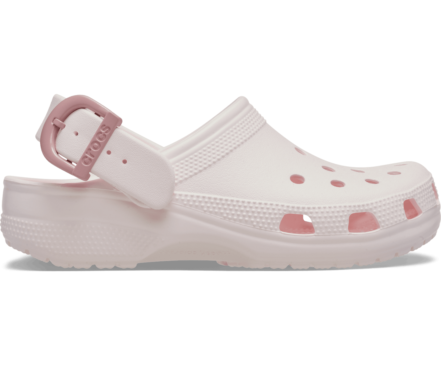 Classic Enamel Buckle Clog - Bubble Ice