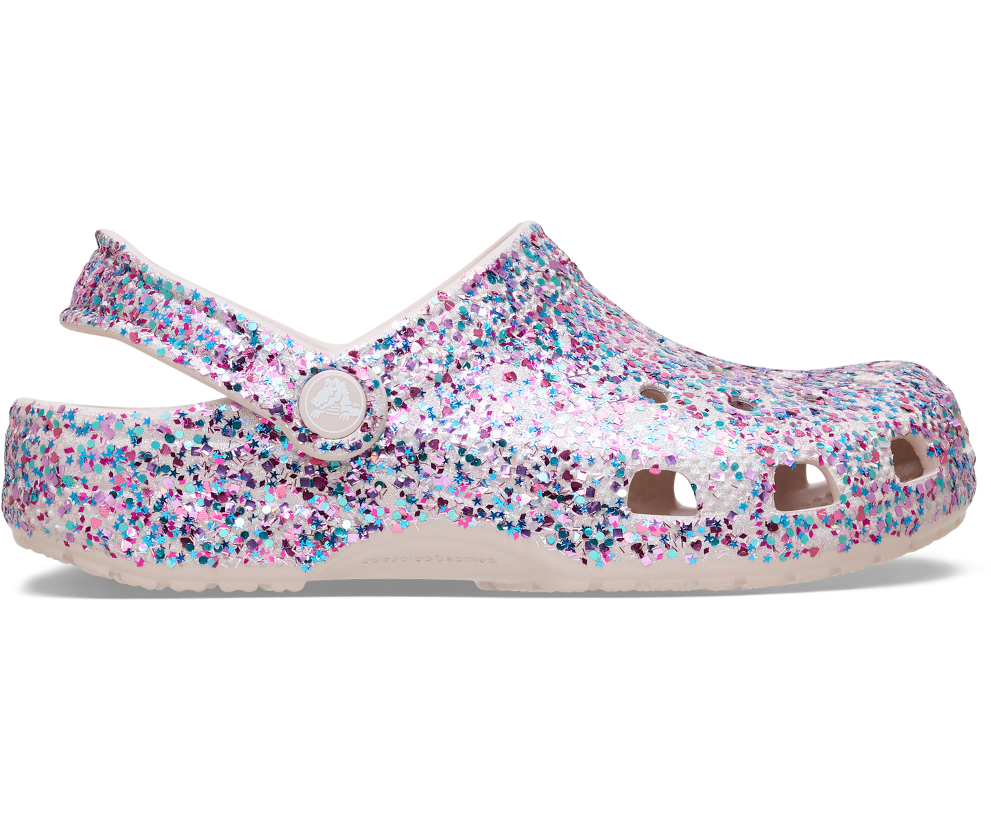 Kids' Classic Dazzle Glitter Clog - Cocoa Crème