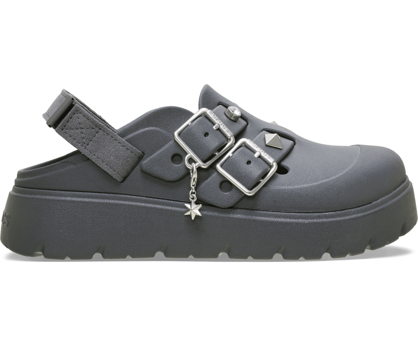 Loaferette Star Studded Clog - Carbon