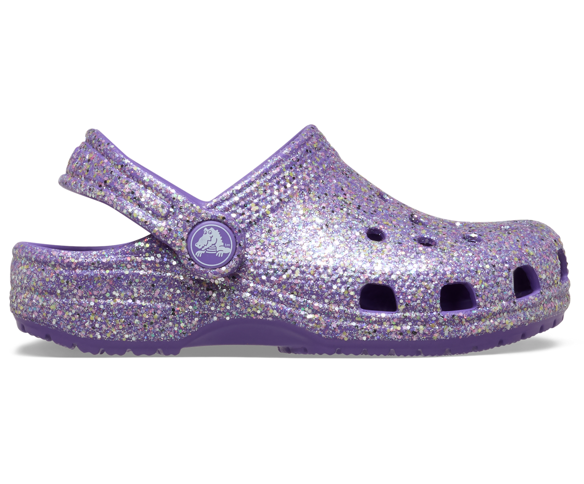 Toddler Classic Fantasy Glitter Clog - Purple