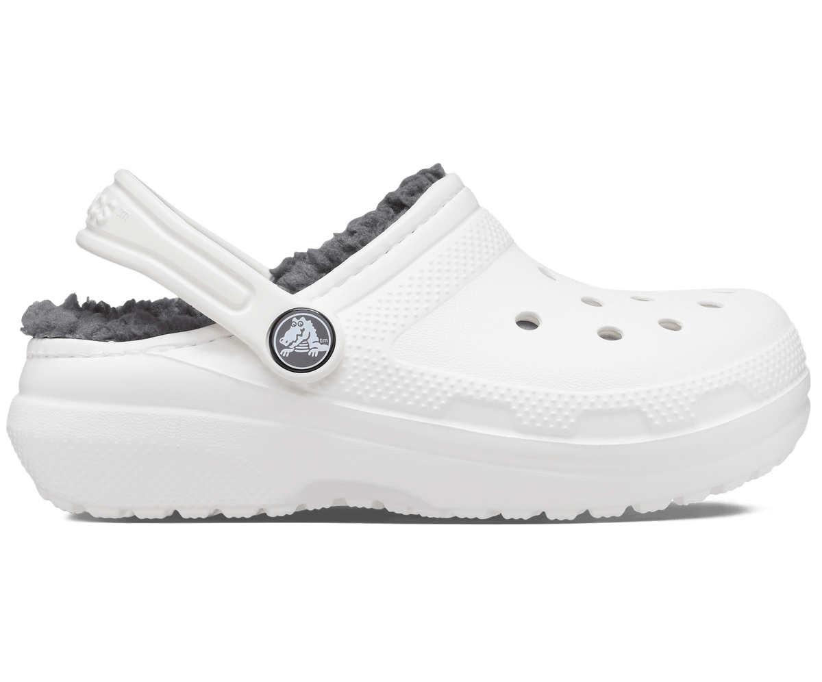 Toddler Classic Lined Clog - White / Grey