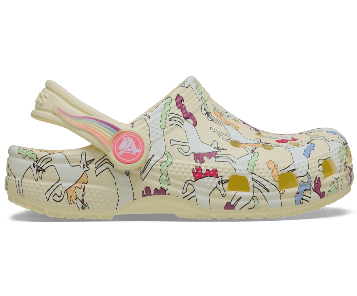 Toddler Classic Unicorn Graphic Clog - Yellow Light