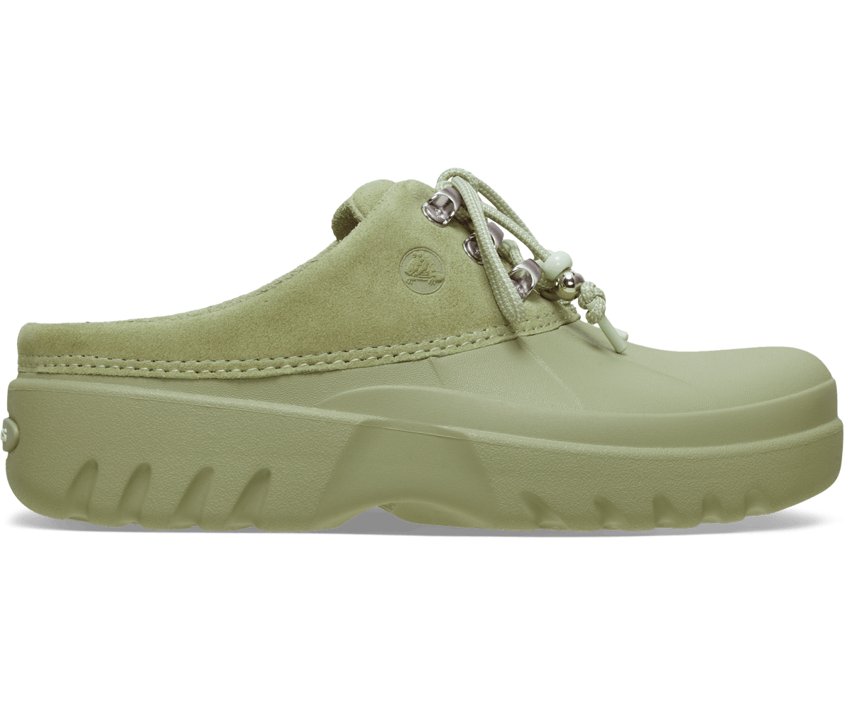 Axle Suede Mule - Tac Green