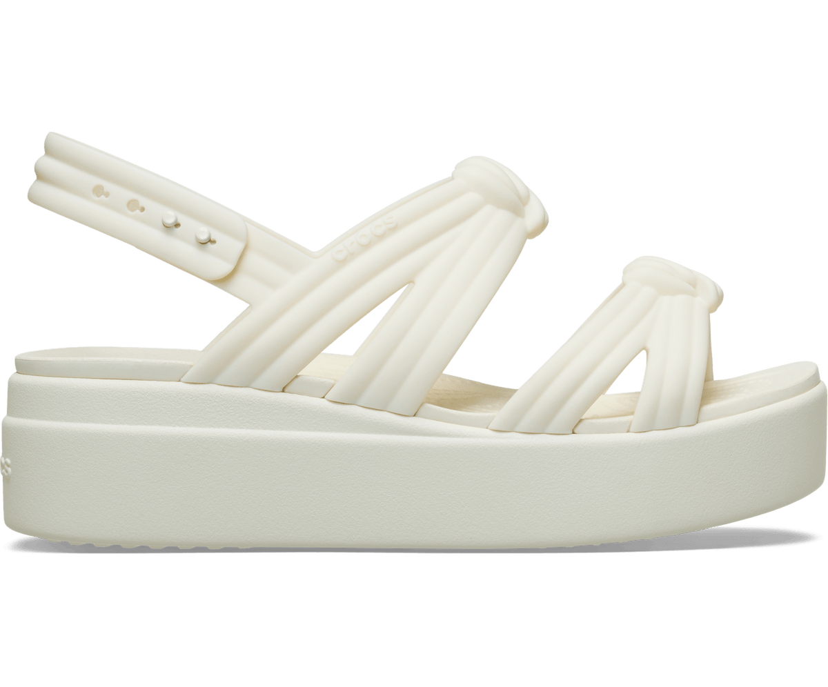 Brooklyn Low Wedge Knot Sandal - Ivory