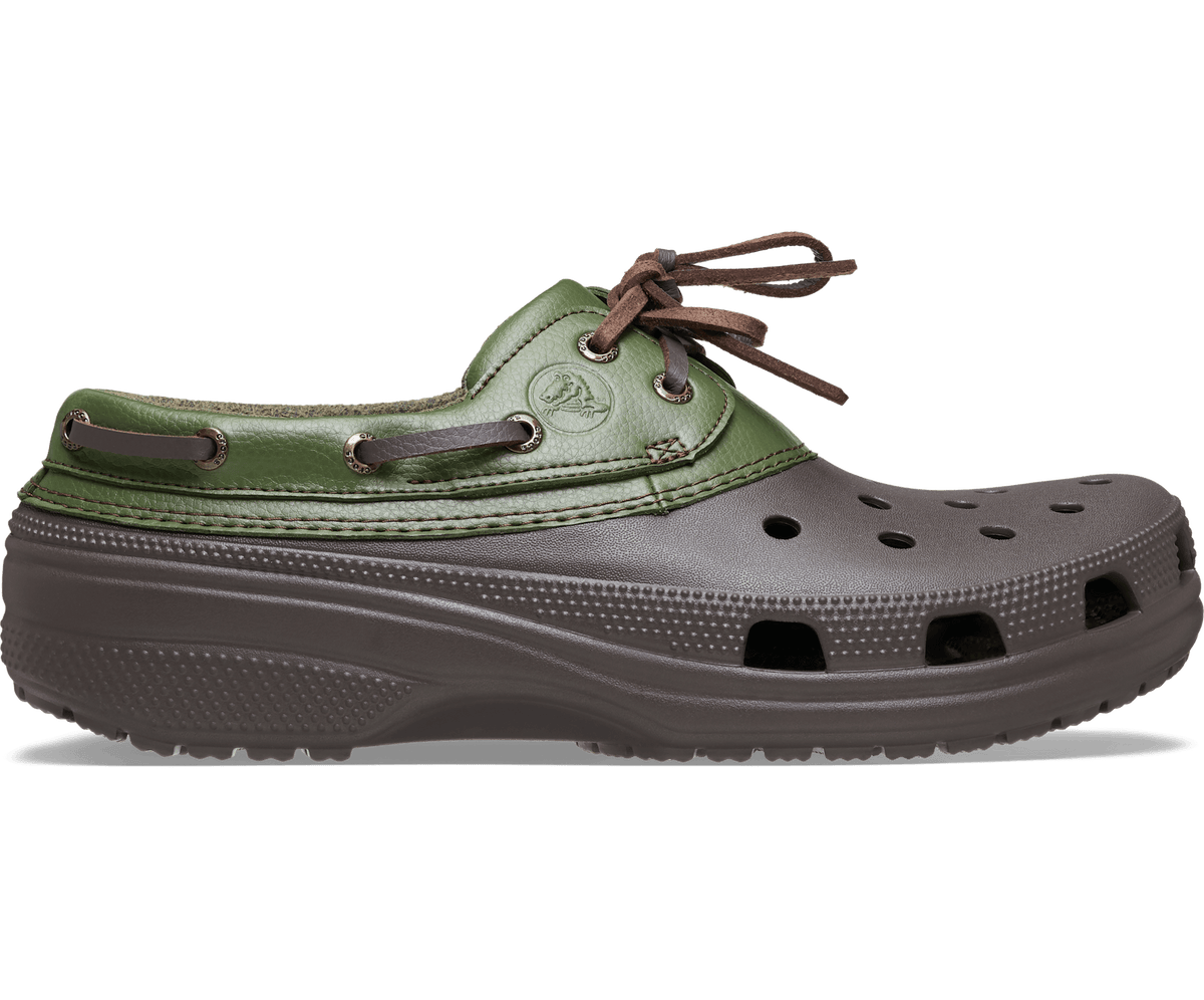 Classic Boat Shoe - Espresso/Army Green