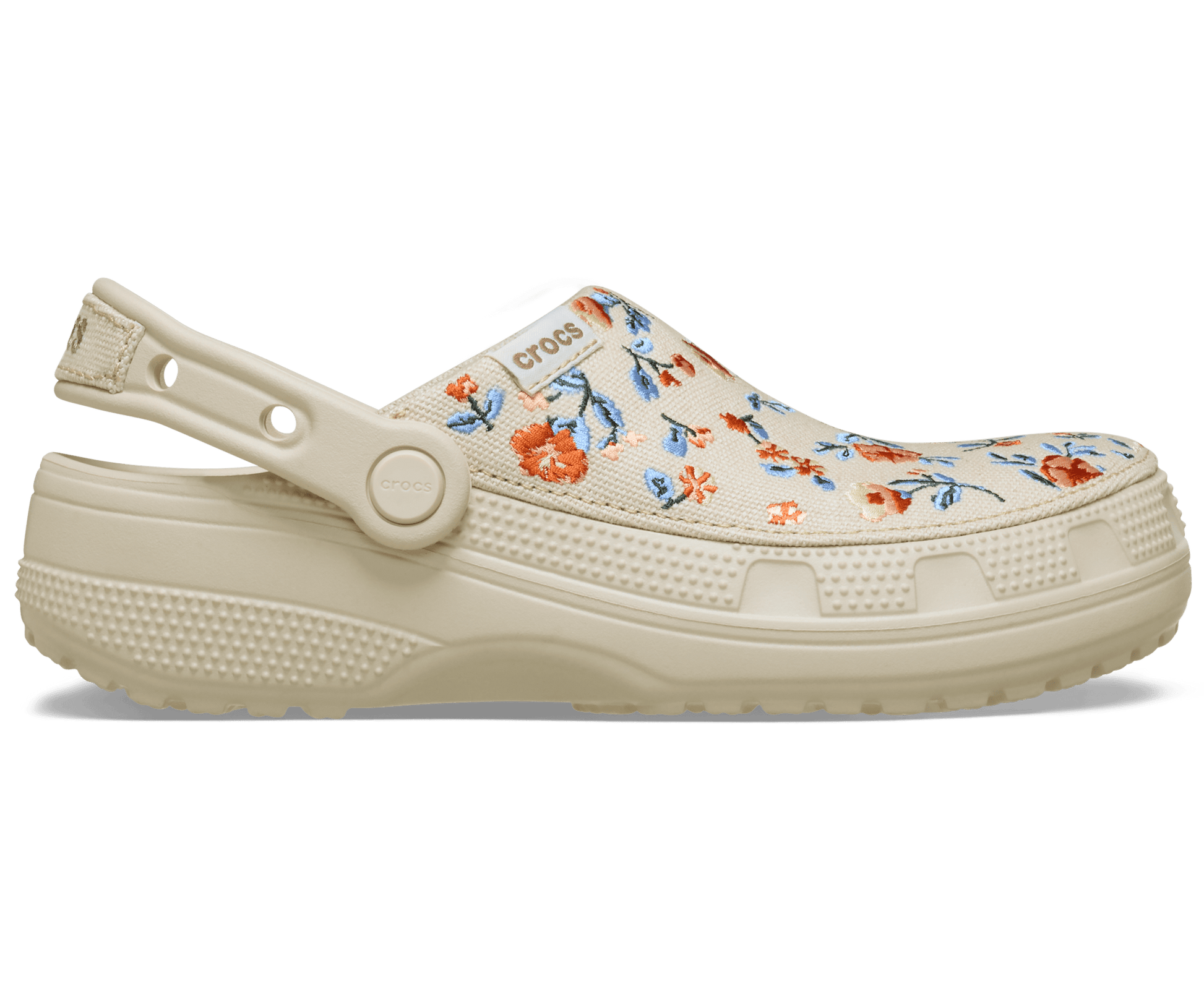 Classic Crafted Floral Clog - Frappé