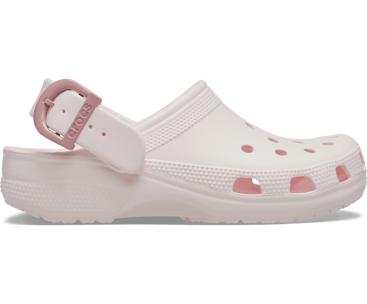 Classic Enamel Buckle Clog - Bubble Ice