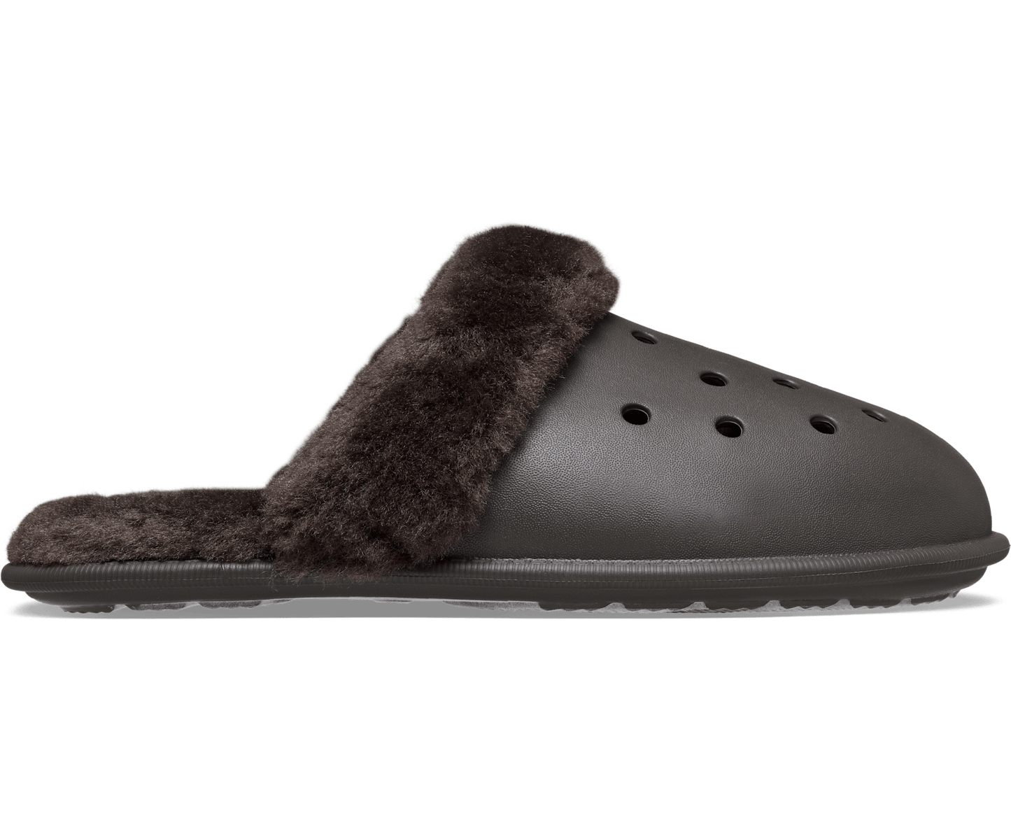Classic Fuzz Scuff - Dark Cocoa