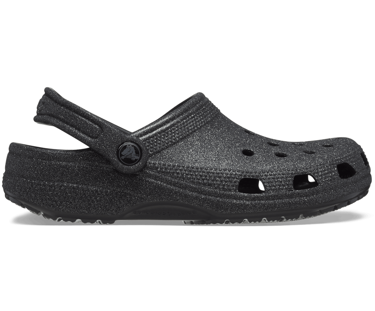 Classic Glitter Clog - Black Glitter