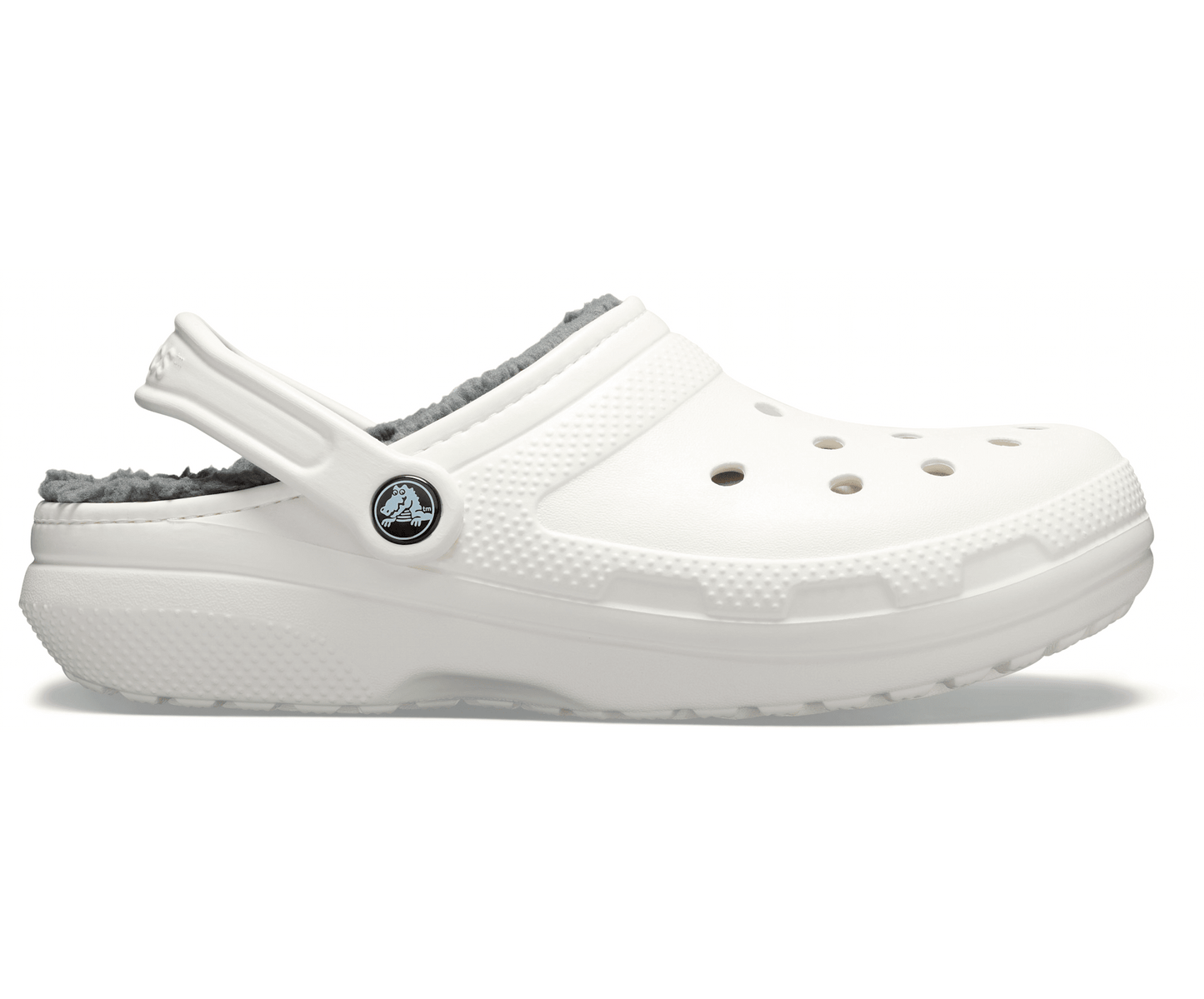 Classic Lined Clog - White / Grey