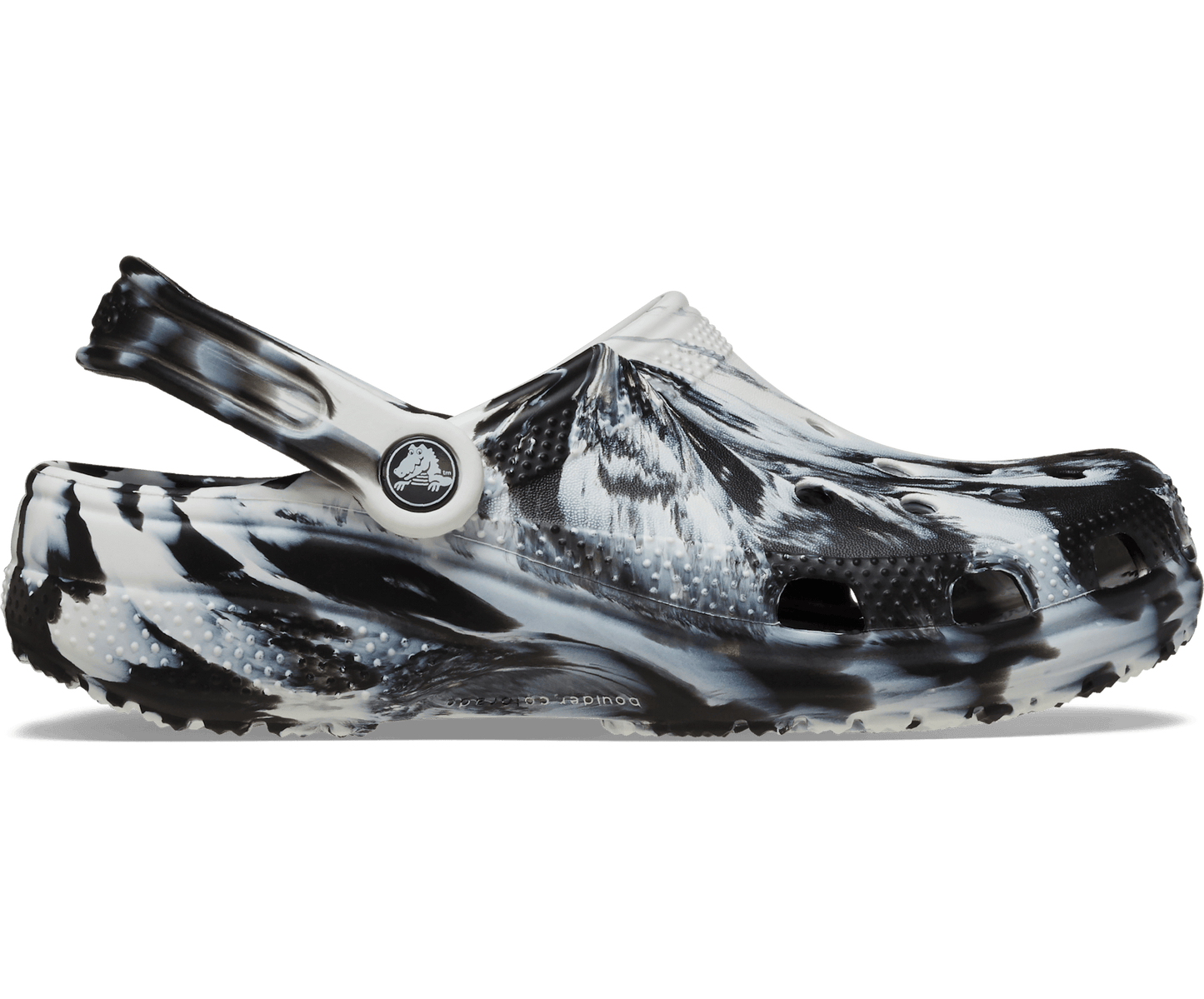 Classic Marbled Clog - White / Black