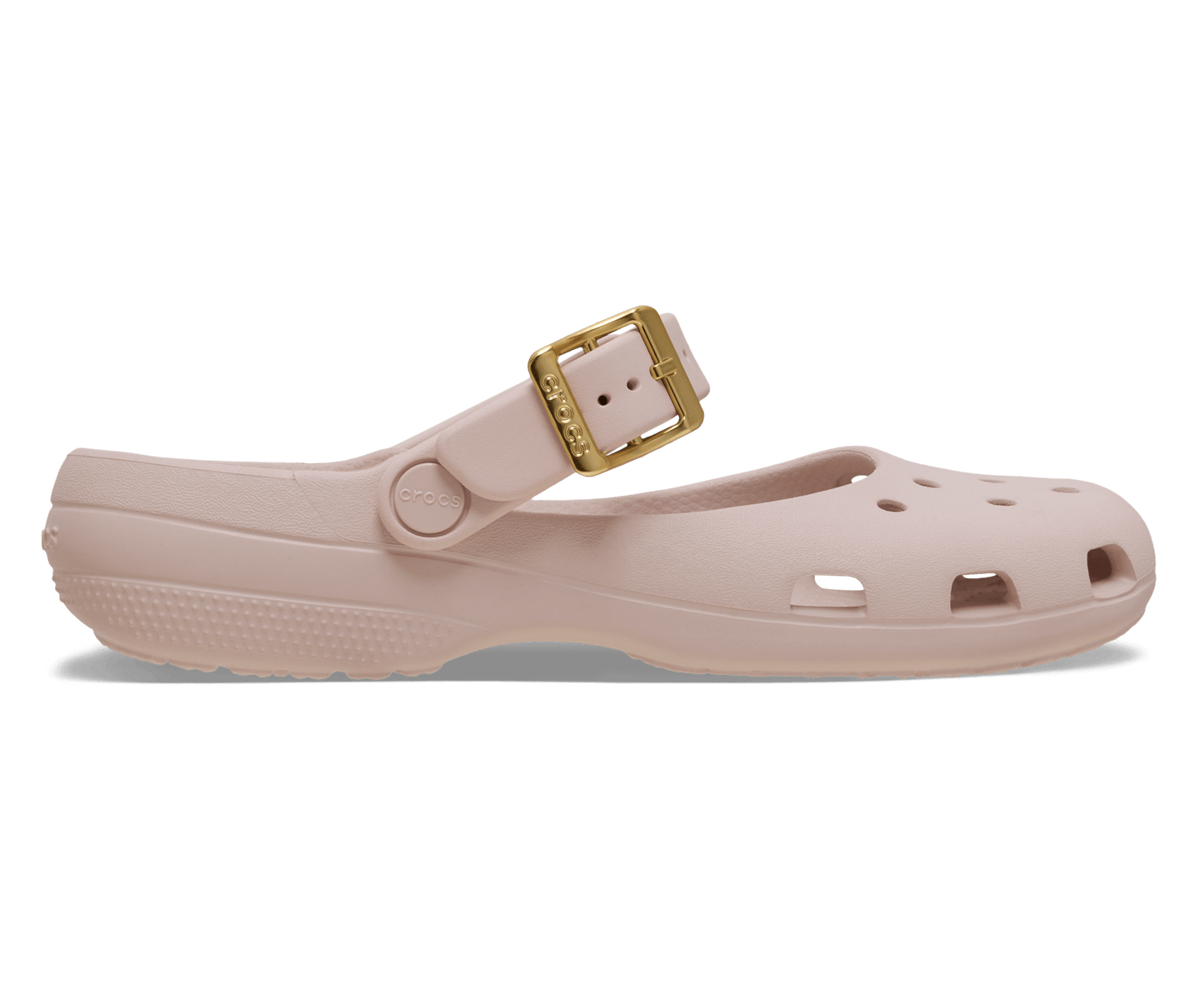 Classic Metallic Buckle Ballet - Quartz / Gold