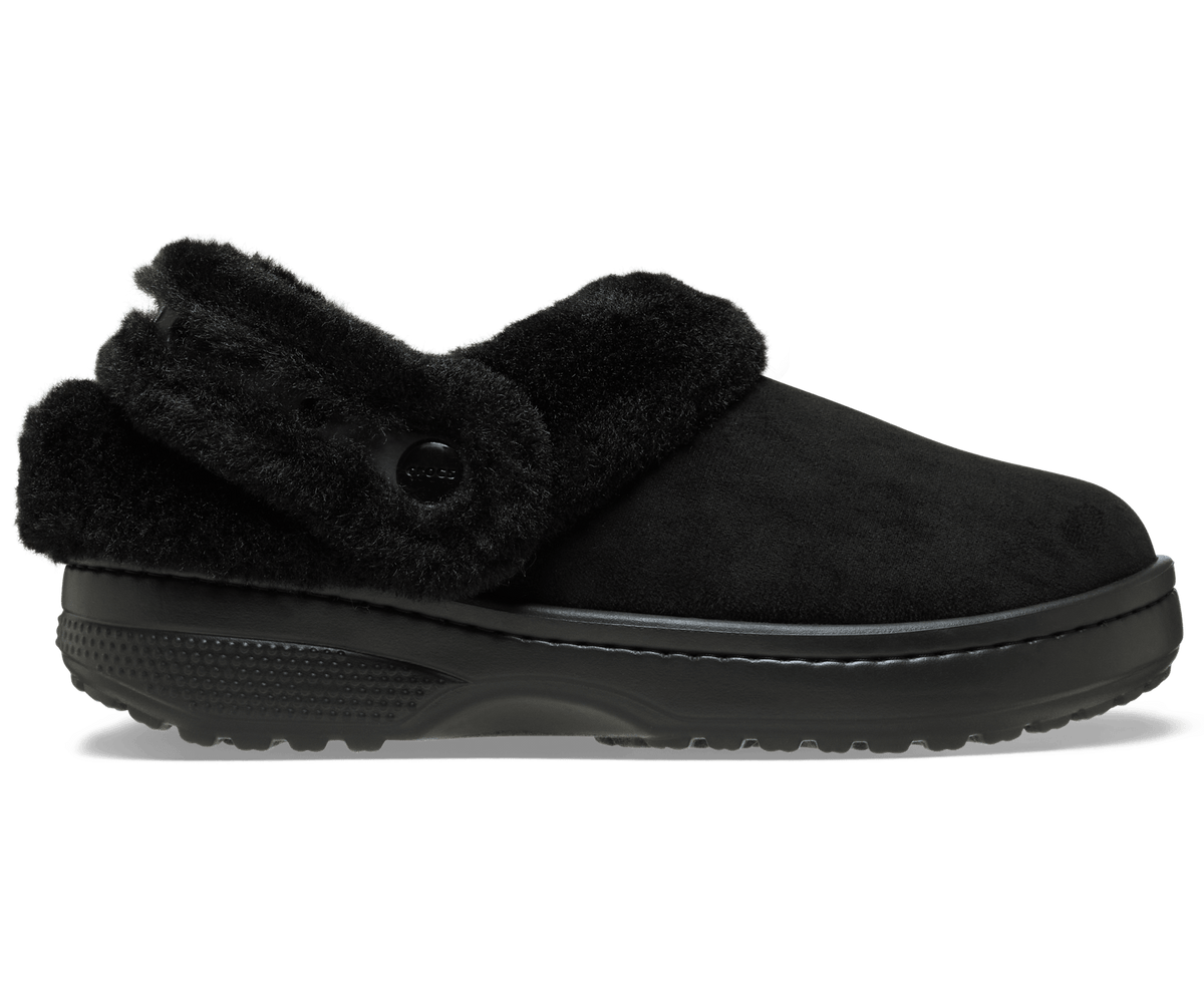 Classic Unfurgettable Vegan Suede Clog - Black