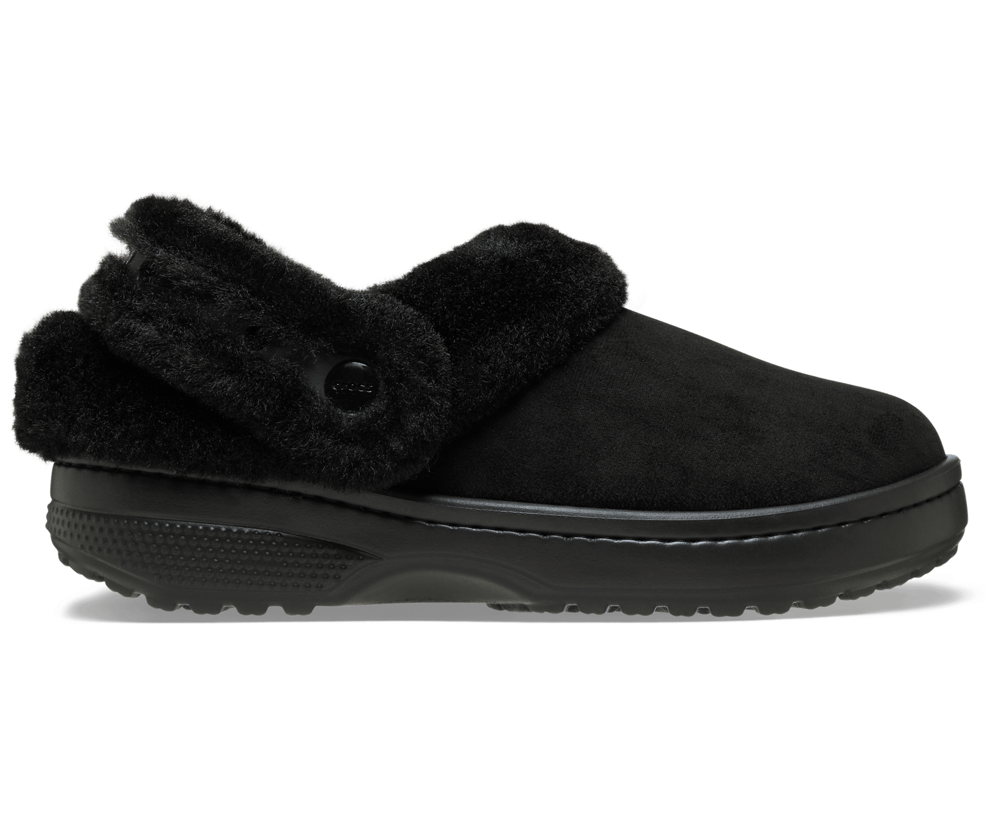 Classic Unfurgettable Vegan Suede Clog - Black