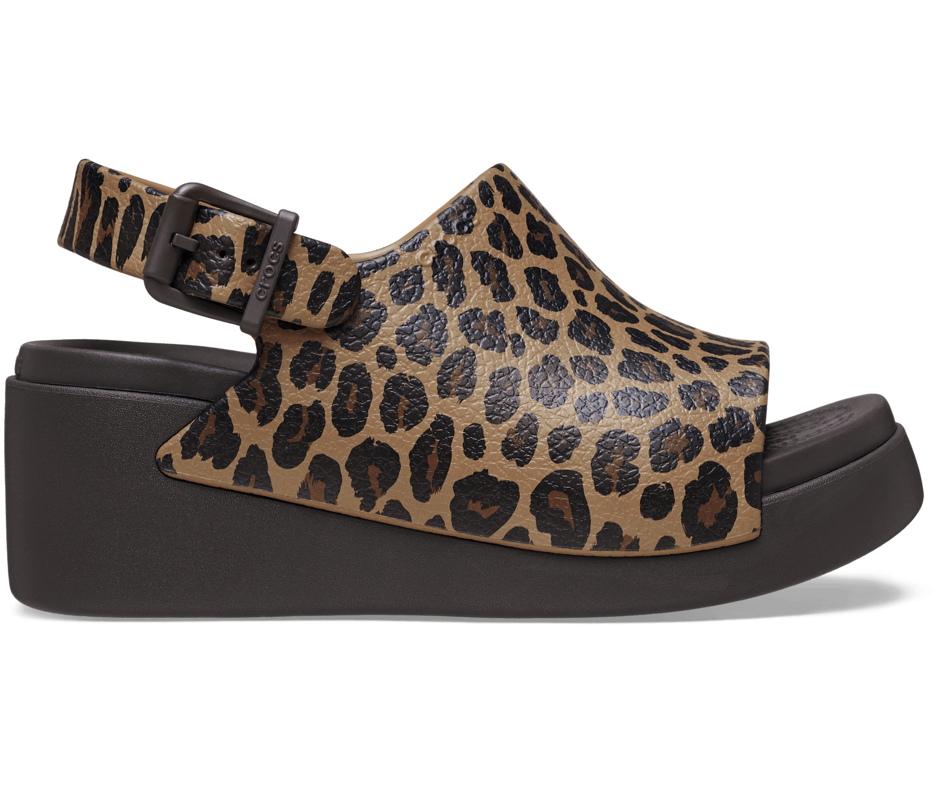 Dylan Platform Animal Slide - Leopard/Espresso