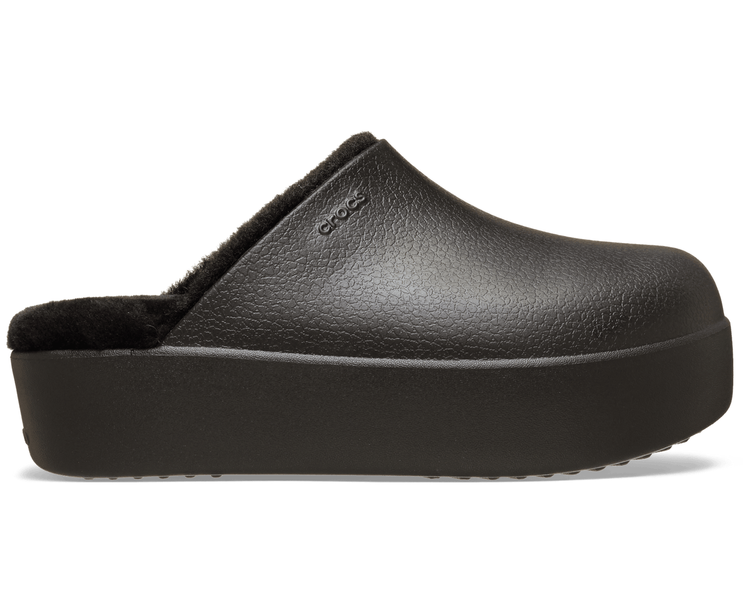 Dylan Platform Lined Clog - Black