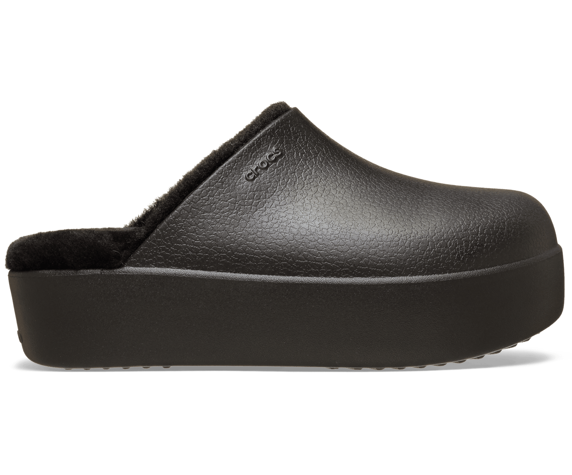 Dylan Platform Lined Clog - Black