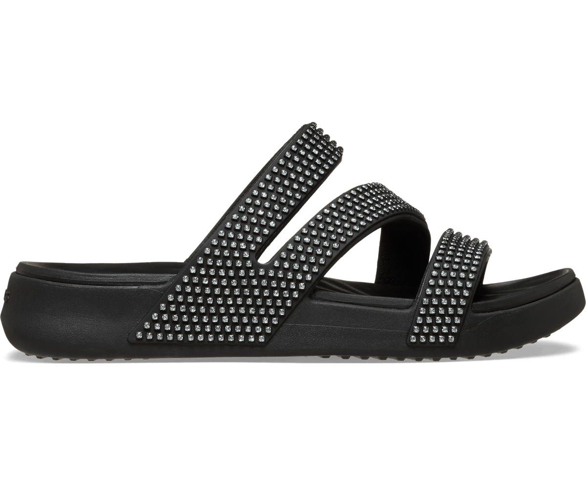 Getaway Strappy Gems Sandal - Black