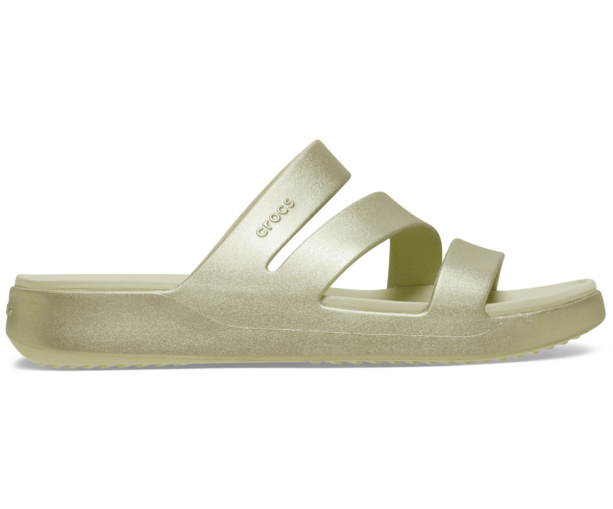 Getaway Strappy Metallic Sandal - Champagne Metallic