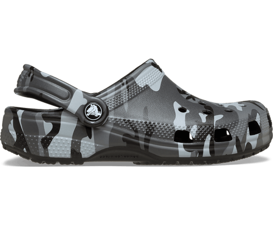 Kids' Classic Camouflage Clog - Black/Slate Grey
