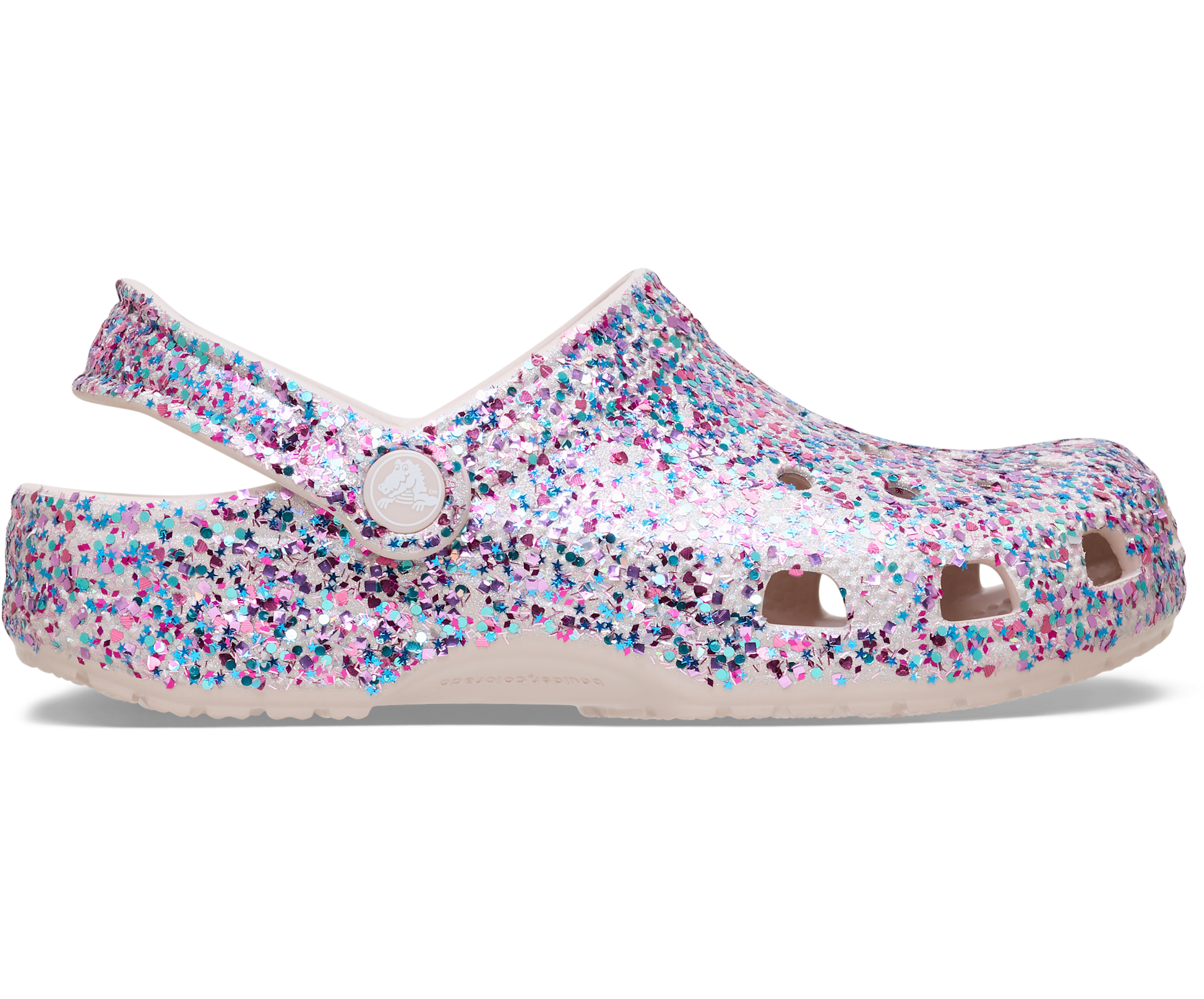 Kids' Classic Dazzle Glitter Clog - Cocoa Crème