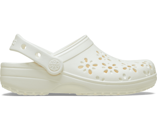 Kids' Classic Floral Cut-Out Clog - Chalk