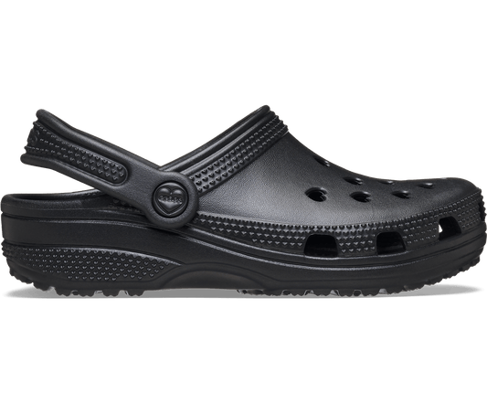Kids' Classic Hearts Cut Out Clog - Black