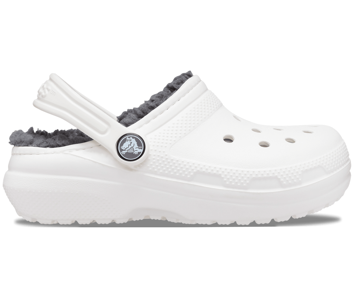 Kids' Classic Lined Clog - White / Grey