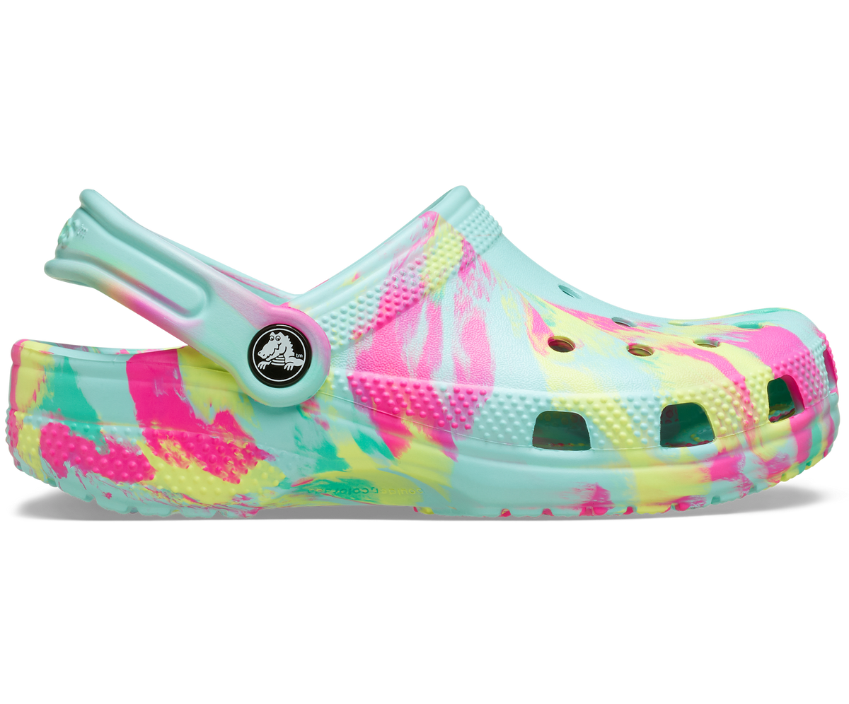 Kids' Classic Marbled Clog - Aquamarine / Multi