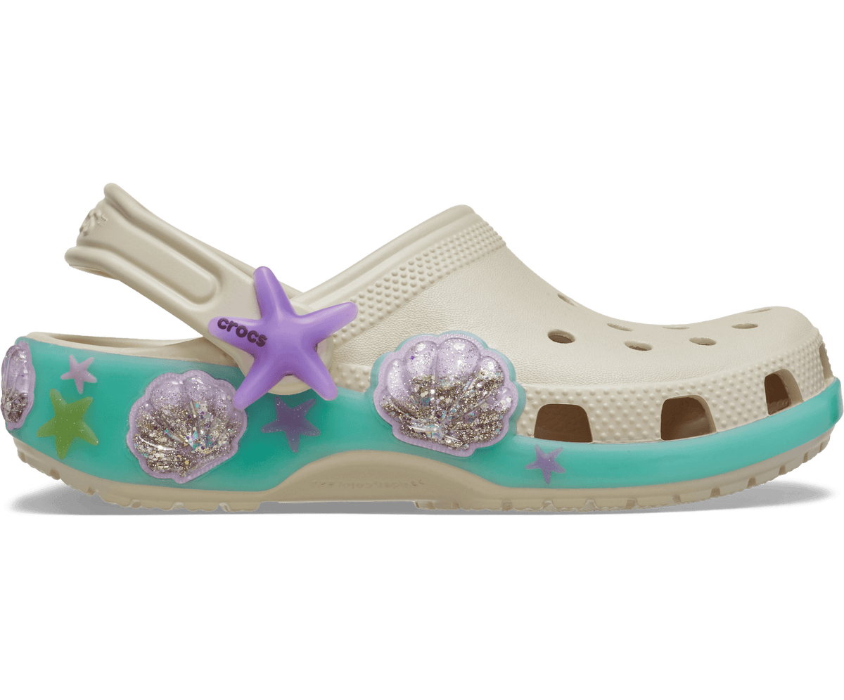 Kids' Classic Sea Sparkle Shaker Clog - Frappé
