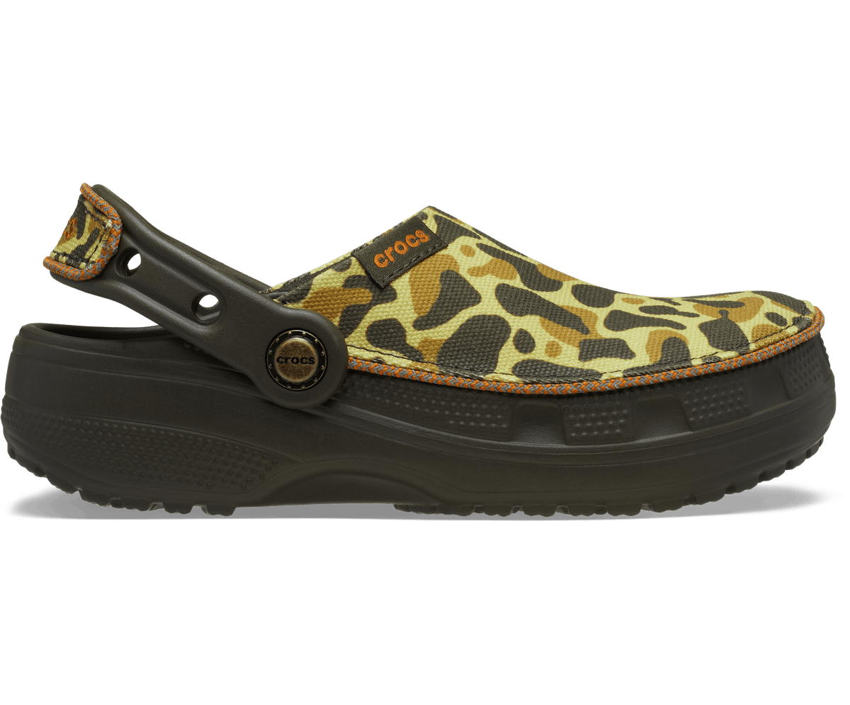 Kids' Crafted Camo Clog - Deep Olive