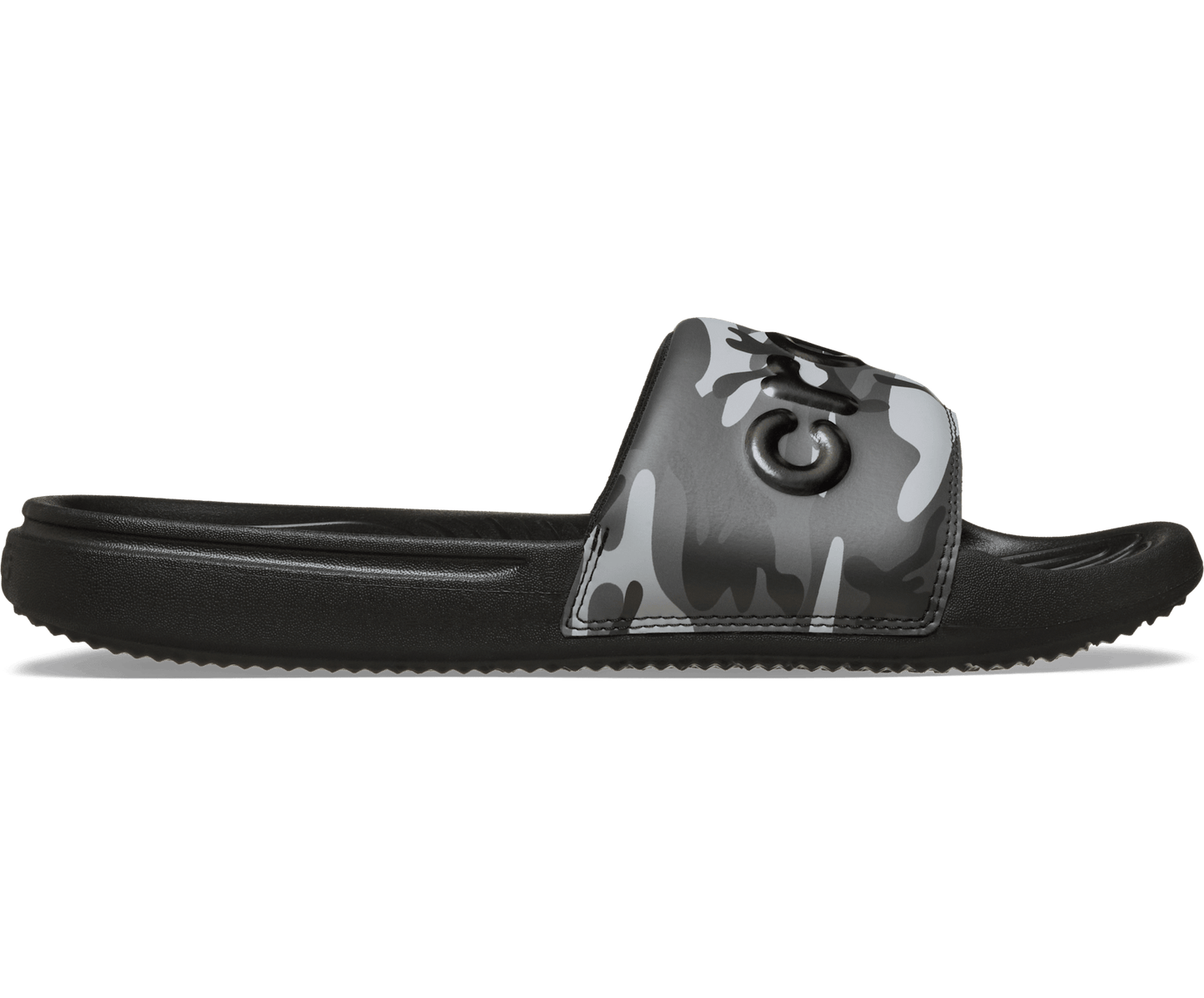 Men's Crocs All Day Camouflage Slide - Black / Grey