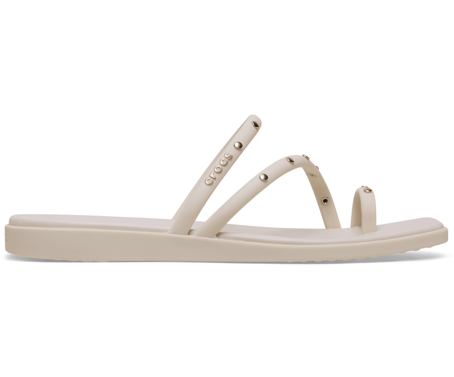 Miami Toe Loop Studded Sandal - Almond Tint