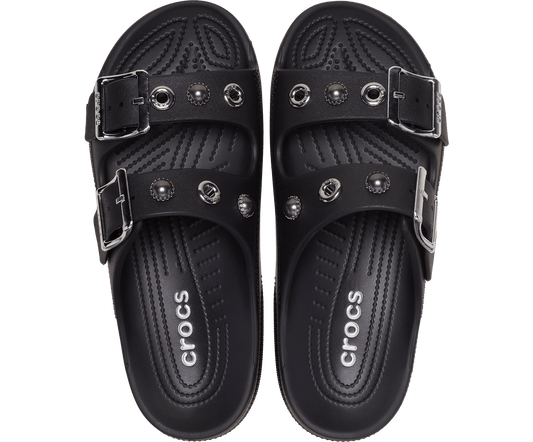 Saturday Embellished Sandal - Black / Silver