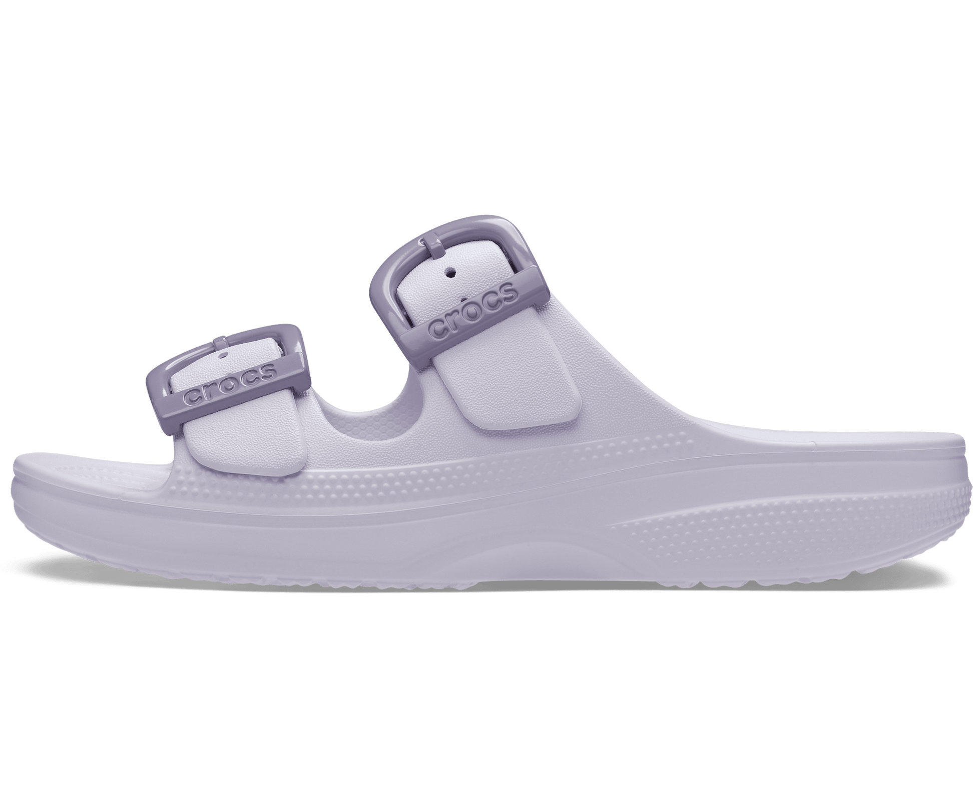 Saturday Enamel Buckle Sandal - Purple Halo