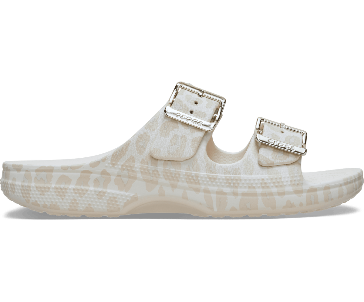 Saturday Metallic Buckle Animal Sandal - Almond Tint/Leopard