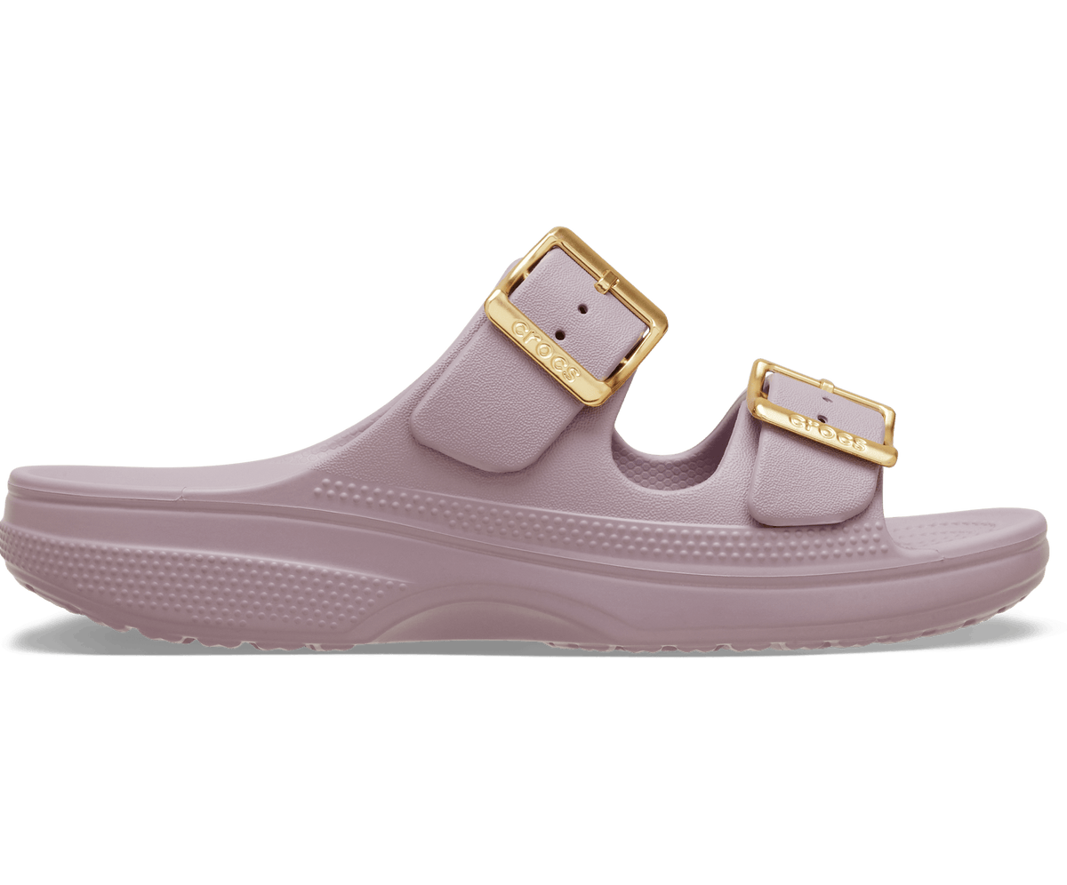 Saturday Metallic Buckle Sandal - Dusty Lilac / Gold