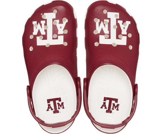 Texas AM Classic Clog - White