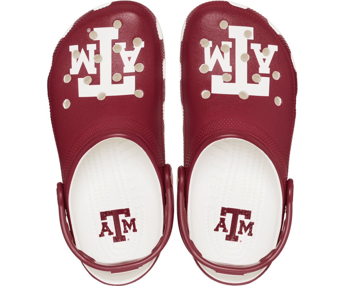 Texas AM Classic Clog - White