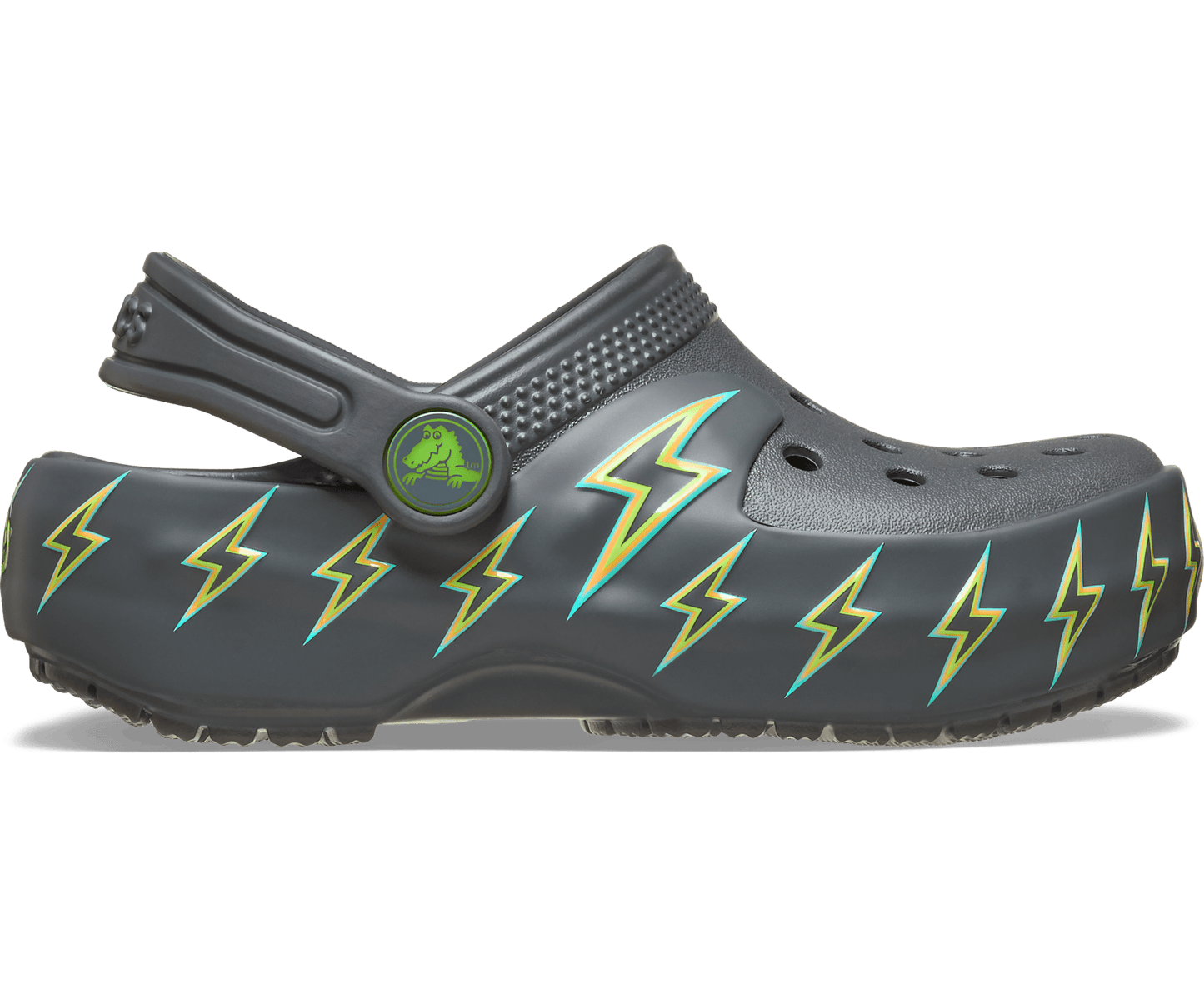 Toddler Classic Bolt Lights Clog - Carbon