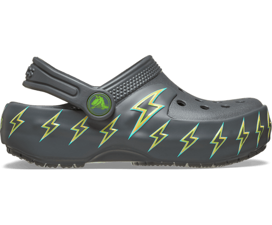 Toddler Classic Bolt Lights Clog - Carbon