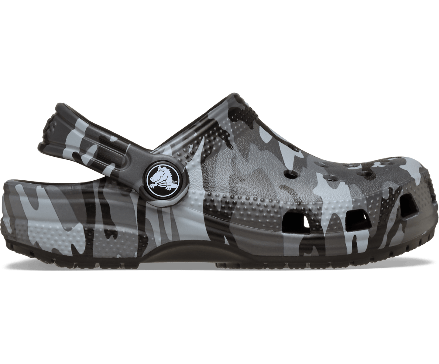 Toddler Classic Camouflage Clog - Black/Slate Grey