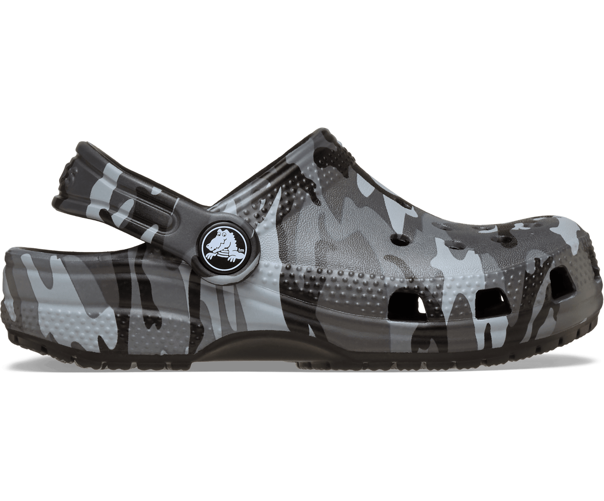 Toddler Classic Camouflage Clog - Black/Slate Grey