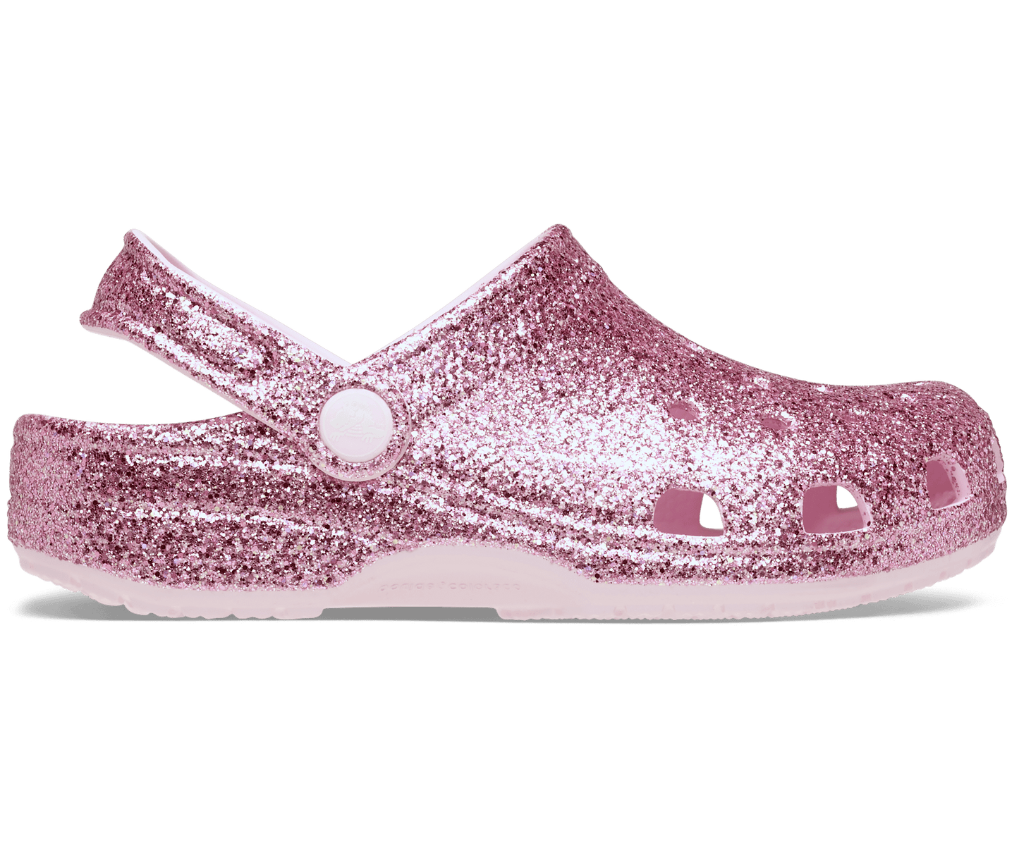 Toddler Classic Chunky Glitter Clog - Pink Milk