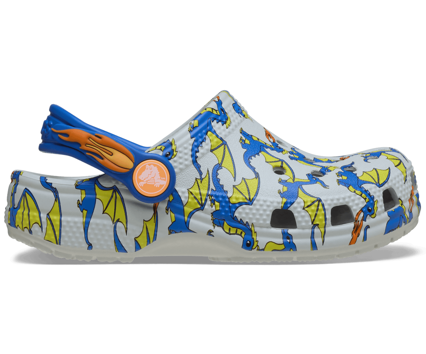 Toddler Classic Dragon Graphic Clog - Atmosphere