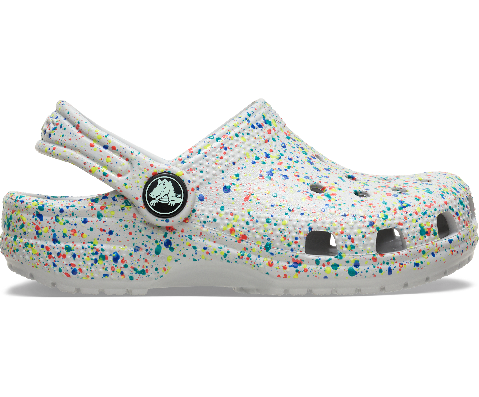 Toddler Classic Glow Paint Splatter Clog - Atmosphere / Multi