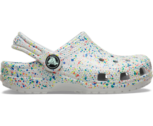 Toddler Classic Glow Paint Splatter Clog - Atmosphere / Multi