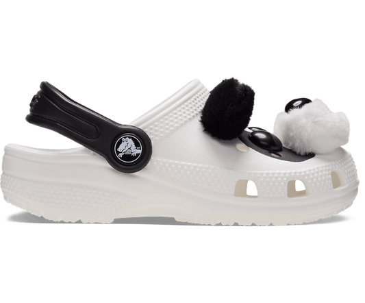 Toddler Classic IAM Panda Clog - White
