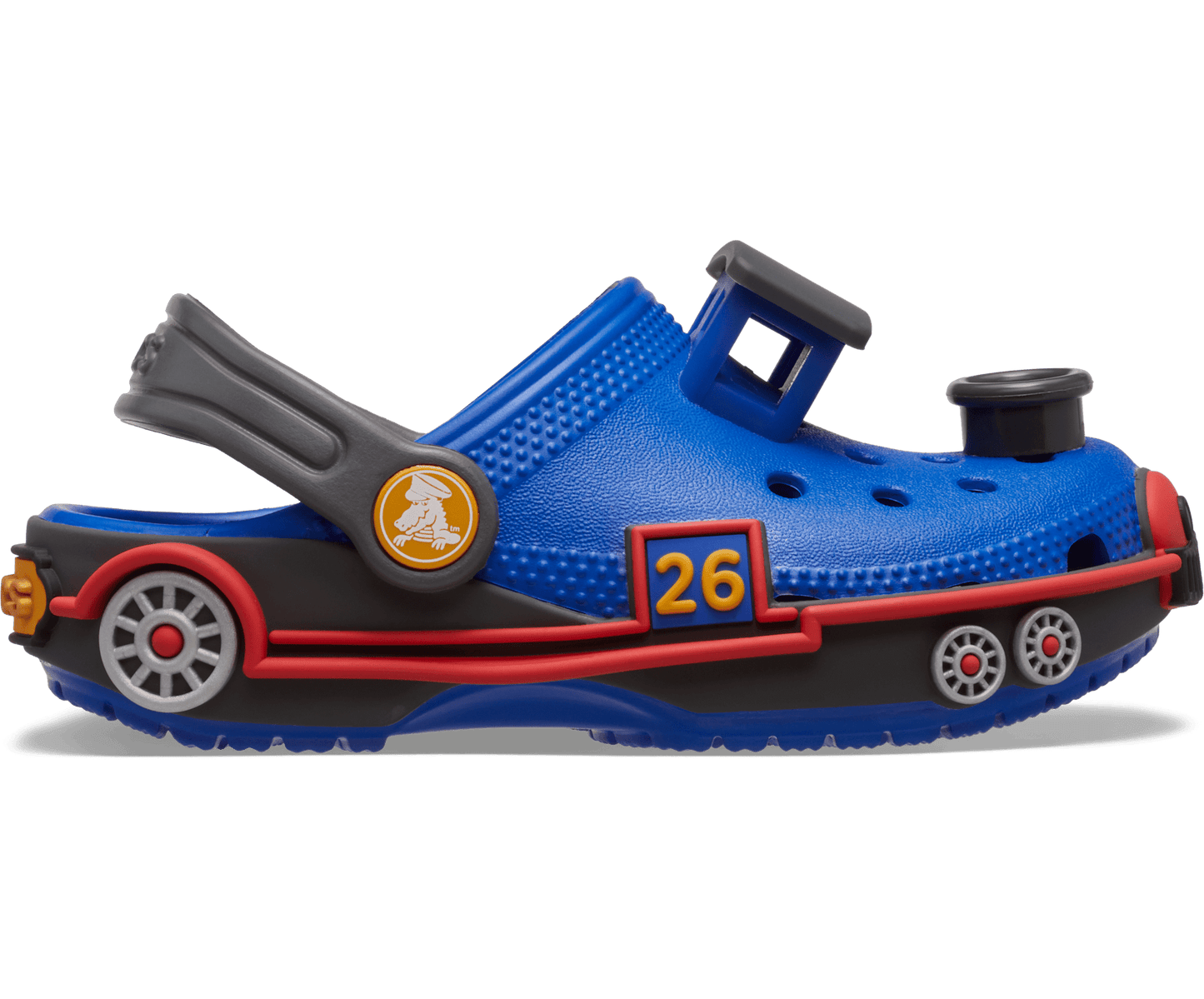 Toddler Classic IAM Train Clog - Blue Bolt/Carbon